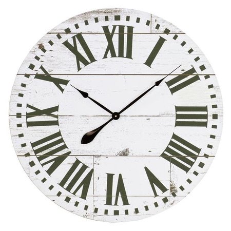 ASPIRE HOME ACCENTS Aspire Home Accents 5872 Lisette French Country Wall Clock with Shiplap Face 5872